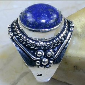 New Lapis Lazuli Silver Ring.